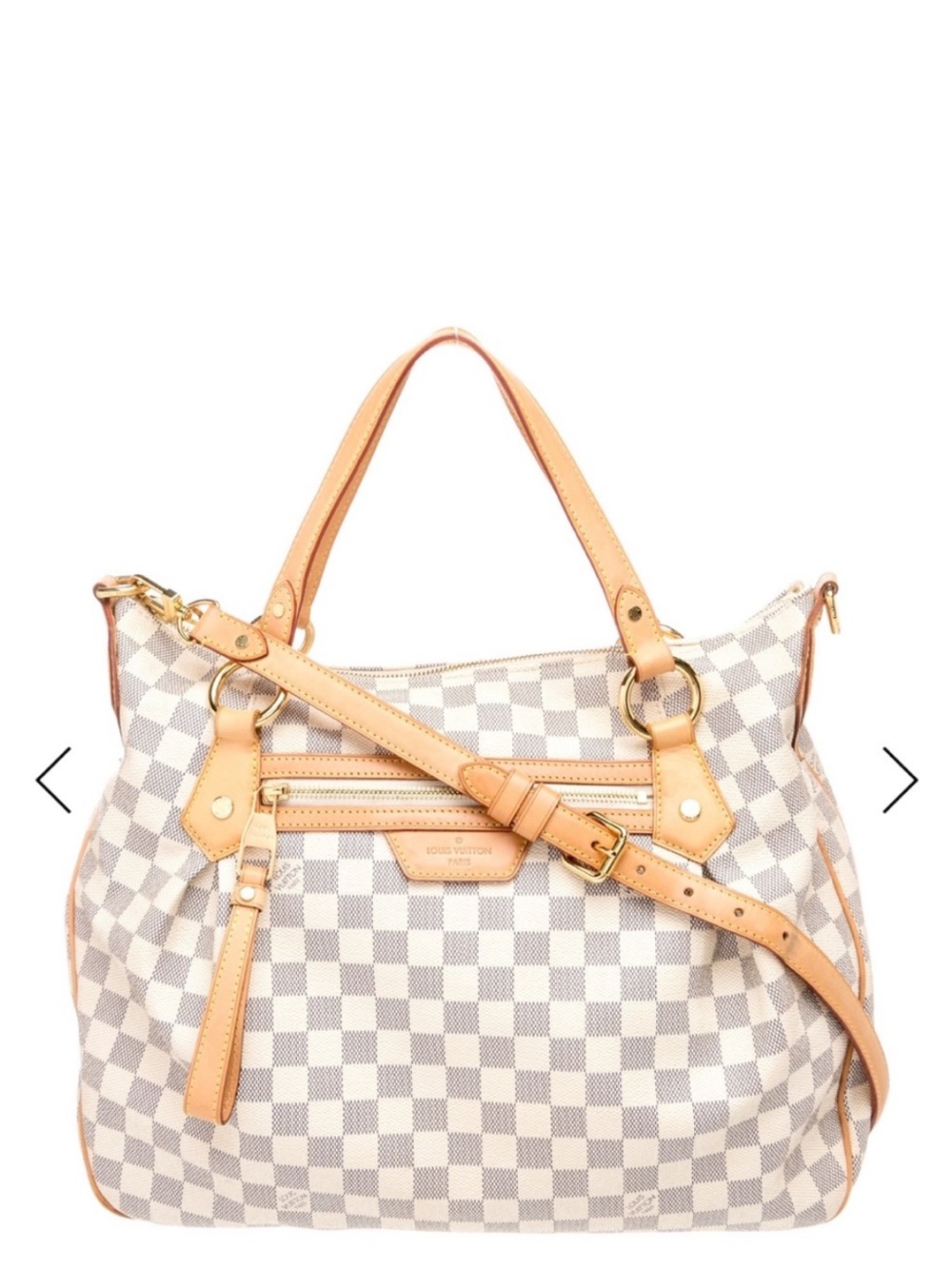 Louis Vuitton Evora MM Damier Azur M41133 handbag, used but great condition!